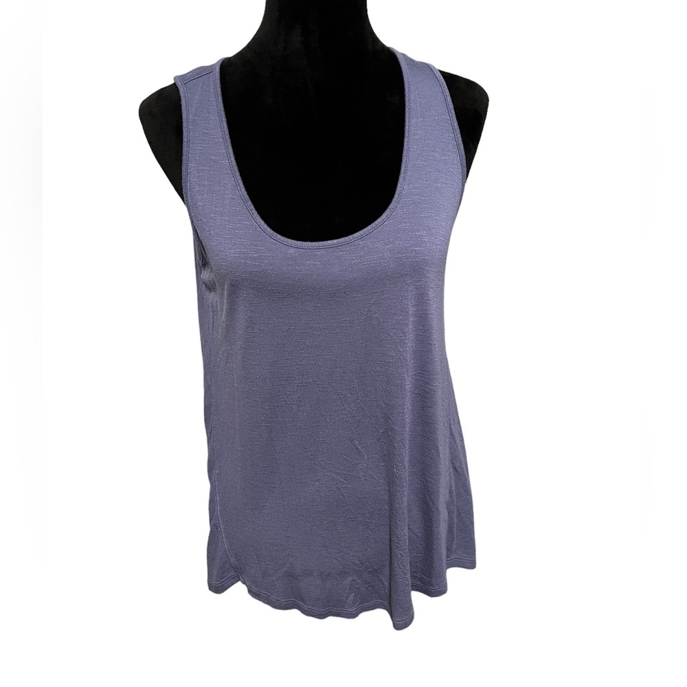 Maurices 24/7 Forever Scoop Neck Tank Top blue size medium